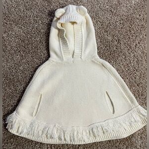 Baby Gap toddler girl sweater poncho